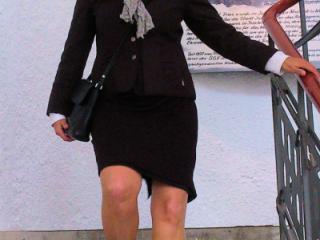 Ladylike with pantyhose 1 of 5