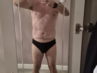 Trying on the wife's underwear 2 of 11