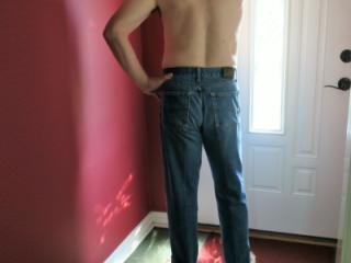 Stripping by the front door! 5 of 15