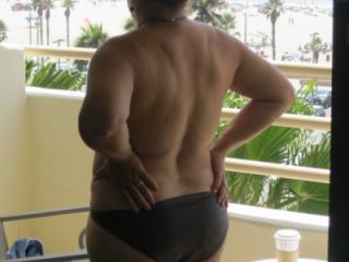 Some Balcony and Hotel Room Flashing Fun in California 13 of 19