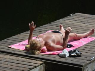 Black Bikini on Black River 19 of 20