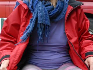 Lisa public in phantyhose, no bra 17 of 17