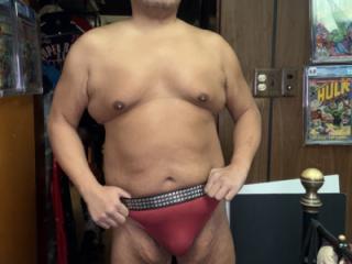 Red thong with Spike belt 4 of 12