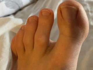 Would you cum on my wifes feet? 9 of 9