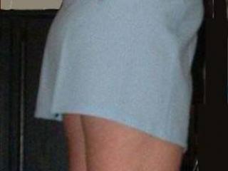 Horny 40 s - Blue Mini Skirt 3 of 20