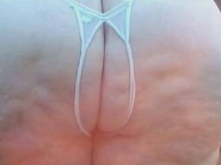 Crotchless panties, front and rear view. 7 of 20