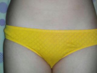 My yellow Panty's  and Anal fun! 1 of 7