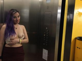 Playful in the elevator ;) 15 of 20