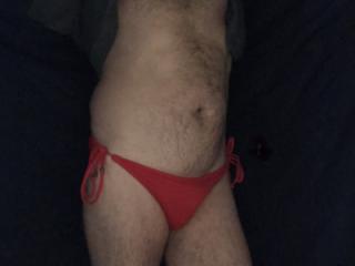 Red bikini bottoms 4 of 8