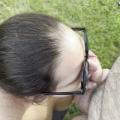 Missy and George Outdoor Blowjob