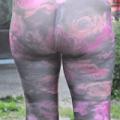 Lisa sheer panthose, flashing garden