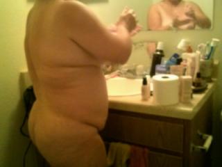 Showing off my small 3-4inch erect cock while my wife lusts for other men. 2 of 7