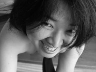 Shoko during her first shoot BW 8 of 18