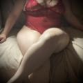 The Queen in Sexy Red Teddy