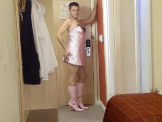 Pink Chemise & Boots 2 of 6