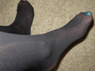 Panted toes in pantyhose 4 of 5