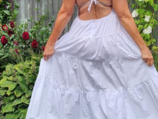 Legs, White Summer Dress 👗 2 of 19