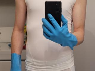 Does anyone want to help me clean the bathroom?