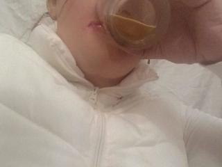 Chloe likes to drink her own piss 19 of 20
