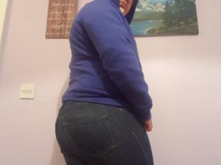 Tight Skinny Blue Jeans 3 of 5