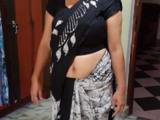 sri lankan slut dhanushika saree striping 3 of 10