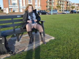 Looking Up Debbie's Skirt At Lovely Lee On SOlent 11 of 12