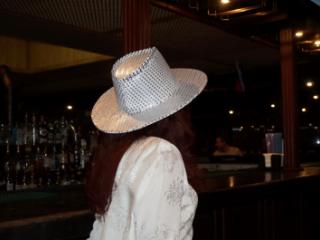 In Wedding Dress and White Hat on stage 10 of 20