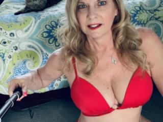 MILF new RED bathing suit 3 of 18