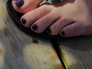 Easter toes on the deck 6 of 6