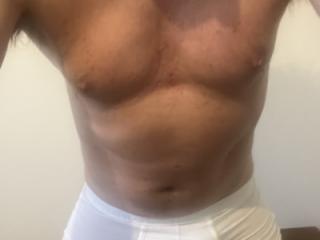 Horny bear busting out of his tight white inderwear 11 of 12