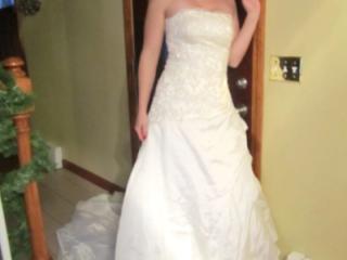 Please tribute my wife in her wedding dress. 1 of 11