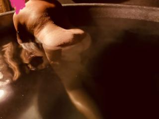 Hot woman in a hot tub 2 of 9