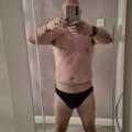 Trying on the wife's underwear