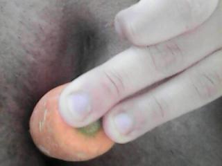 Carrot in my cunt 11 of 11
