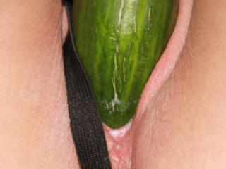 Horny cucumber pussy 14 of 15