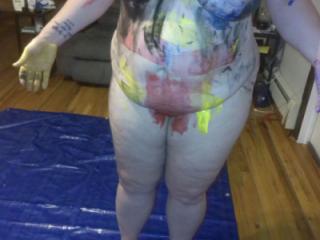 chalenge body paint Art