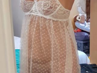 UK Blonde Slut Posing in White Lingerie 11 of 20