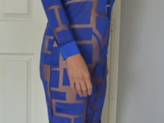 Trying on the blue outfit 3 of 17