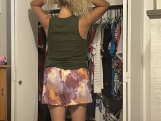 Part 2: Catching a sexy wife changing shorts! 5 of 16