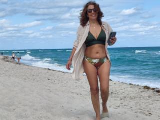 Latina wife at the beach...not nude 1 of 5