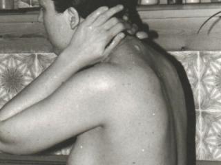 hubby's first photoshoot... and bending over in my little white panties 1 of 6