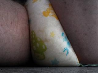 Posing and pee sports in diapers 4 of 4