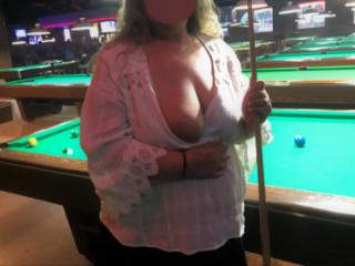 Public Flashing in the Pool Hall and Parking Lot 7 of 20