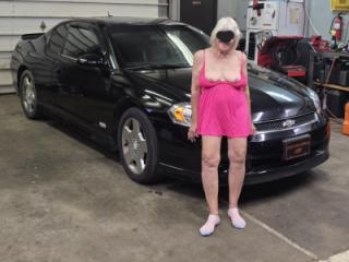 Marie posing after a car show. 1 of 9