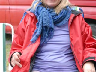 Lisa public in phantyhose, no bra 11 of 17