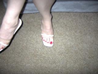 My hubby loves his slut wifes feet 4 of 19