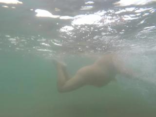 Elaine swimming naked Morfa