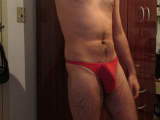 In my red thong! 3 of 10