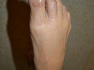 My tiny ballerina pointed feet for my foot lovers. 9 of 20