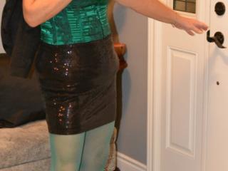 Emerald Green Satin Basque 5 of 19
